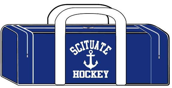 SHS Hockey Team Gear Bag with Embroidered Number — Simsbury High